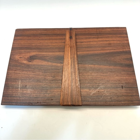 Vintage Hand-carved Teak Wood Raised Relief Hindu Goddess Small Wall Art Panel - Picture 5 of 10